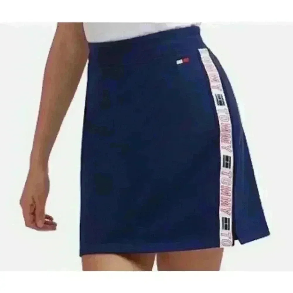 New!‎ $49.50 Tommy Hilfiger mini black skirt sporty style Size L/G